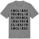 Mid Heather Gray t-shirt med Bockarsbyn ordlek t-shirt