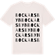 Vintage White t-shirt med Bockarsbyn ordlek t-shirt