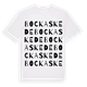 White t-shirt med Bockaskede ordlek t-shirt