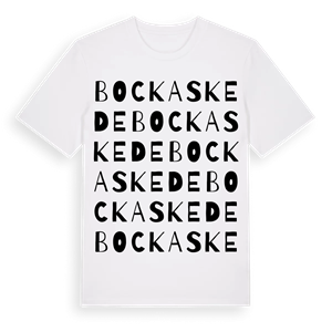Bockaskede ordlek t-shirt – ekologisk bomull t-shirt från Pinshirt