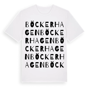 Böckerhagen ordlek t-shirt – ekologisk bomull t-shirt från Pinshirt