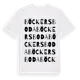 White t-shirt med Böckersboda ordlek t-shirt