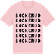Pink Cotton t-shirt med Bockerud ordlek t-shirt