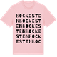 Pink Cotton t-shirt med Bockesten ordlek t-shirt