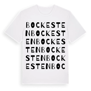 Bockesten ordlek t-shirt – ekologisk bomull t-shirt från Pinshirt