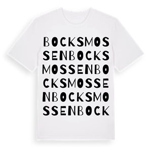 Bocksmossen ordlek t-shirt – ekologisk bomull t-shirt från Pinshirt