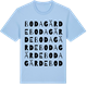 Blue Soul t-shirt med Bodagärde ordlek t-shirt