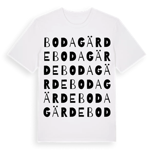 Bodagärde ordlek t-shirt – ekologisk bomull t-shirt från Pinshirt