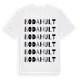 White t-shirt med Bodahult ordlek t-shirt