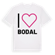 White t-shirt med Jag älskar Bodal t-shirt stort tryck