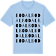 Blue Soul t-shirt med Bodal ordlek t-shirt
