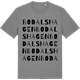 Mid Heather Gray t-shirt med Bodalshagen ordlek t-shirt
