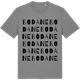 Mid Heather Gray t-shirt med Bodane ordlek t-shirt