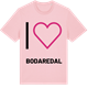 Pink Cotton t-shirt med Jag älskar Bodaredal t-shirt stort tryck