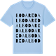 Blue Soul t-shirt med Bodaredal ordlek t-shirt