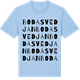 Blue Soul t-shirt med Bodasvedjan ordlek t-shirt