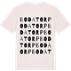 Vintage White t-shirt med Bodatorp ordlek t-shirt