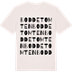 Vintage White t-shirt med Boddetomten ordlek t-shirt