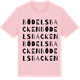 Pink Cotton t-shirt med Bödelsbacken ordlek t-shirt
