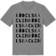 Mid Heather Gray t-shirt med Bödelsbacken ordlek t-shirt