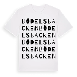 Bödelsbacken ordlek t-shirt – ekologisk bomull t-shirt från Pinshirt