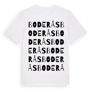 Boderås ordlek t-shirt – ekologisk bomull t-shirt från Pinshirt