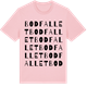 Pink Cotton t-shirt med Bodfallet ordlek t-shirt