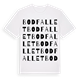 Bodfallet ordlek t-shirt