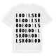 Bodilsröd ordlek t-shirt