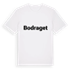 White t-shirt med Bodraget fetstil t-shirt