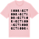 Pink Cotton t-shirt med Bodraget ordlek t-shirt