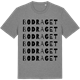 Mid Heather Gray t-shirt med Bodraget ordlek t-shirt