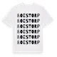 White t-shirt med Boestorp ordlek t-shirt