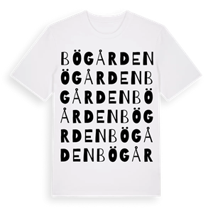 Bögården ordlek t-shirt – ekologisk bomull t-shirt från Pinshirt