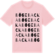 Pink Cotton t-shirt med Bögebacka ordlek t-shirt