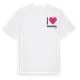 White t-shirt med Jag älskar Bogenäs t-shirt litet tryck