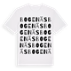 White t-shirt med Bogenäs ordlek t-shirt