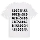 White t-shirt med Bogenäs ordlek t-shirt