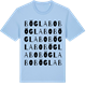 Blue Soul t-shirt med Böglabo ordlek t-shirt