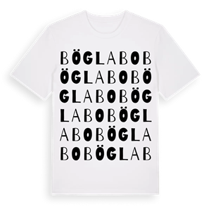 Böglabo ordlek t-shirt – ekologisk bomull t-shirt från Pinshirt