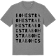 Mid Heather Gray t-shirt med Bohestra ordlek t-shirt
