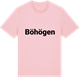 Pink Cotton t-shirt med Böhögen fetstil t-shirt