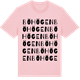 Pink Cotton t-shirt med Böhögen ordlek t-shirt
