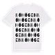 White t-shirt med Böhögen ordlek t-shirt