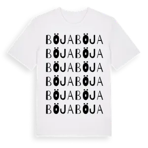 Böja ordlek t-shirt – ekologisk bomull t-shirt från Pinshirt