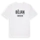 White t-shirt med Böjan i Sverige t-shirt