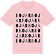 Pink Cotton t-shirt med Bojar ordlek t-shirt