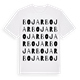 White t-shirt med Bojar ordlek t-shirt