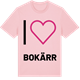 Pink Cotton t-shirt med Jag älskar Bokärr t-shirt stort tryck