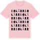 Pink Cotton t-shirt med Bokärr ordlek t-shirt